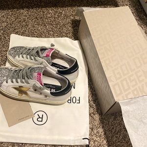 Golden goose hi star glitter sneakers
